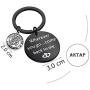 AKTAP Wherever You Go Come Back to Me Graduation Gift Dad Husband Gift Key Ring Deploying Partner Boyfriend Girlfriend Husband Wife Gifts