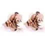SMBH Rose Flower Necklace Earrings Set for Women Girls Rose Gold Jewelry Set SMBH Rose Flower Necklace Earrings Set for Women Girls Rose Gold Jewelry Set