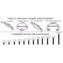Excepro Nose Studs Hoops G23 Titanium Black CZ Nose Hoops Body Jewelry Cartilage Nose Rings