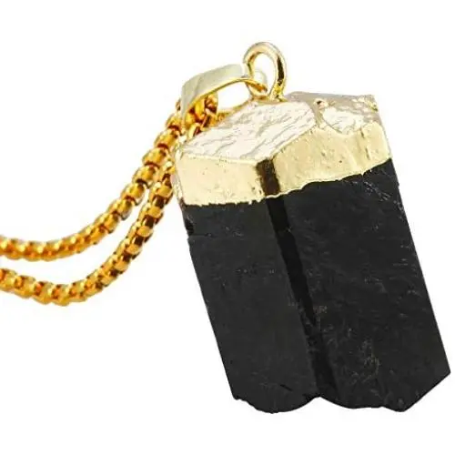 Nupuyai Healing Crystal Hexagonal Pointed Reiki Pendant Antique Stone Necklaces for Women Unisex 19'' Nupuyai Healing Crystal Hexagonal Pointed Reiki Pendant Antique Stone Necklaces for Women Unisex 19''