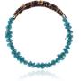 $80Tag Natural Turquoise Certified Navajo Native Adjustable Wrap Bracelet 22130 Made by Loma Siiva