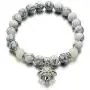 Luminous Glowing in The Dark Moon Lotus Flower Shaped Charm Bracelet for Women Natural Turquoise Stones Yoga Prayer Jewelry
