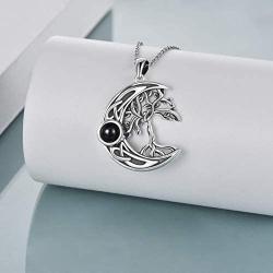 ONEFINITY Tree of Life Necklace Sterling Silver I Love You 100 Languages Necklace Tree of Life Pendant Jewelry for Women Gifts