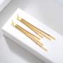 E Chain Link Drop Earrings for Women, Hip Hop Round Circle Dangle Hoops Silver/Gold Punk Sleek stainless steel Chain Earrings