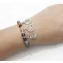 Jovivi 6mm Mala Beads 108/Lava Rock 7 Chakra Tree of Life/Hamsa/OM/Lotus/Elephant Charm Healing Crystal Bracelet Necklace