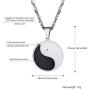 PROSTEEL Stainless Steel Yin and Yang Necklaces for Men Women Teens,Taoism Symbol,Balance Necklace, Couples Necklaces, Best Friend Necklaces for 2
