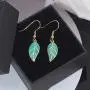 CiNily Opal Leaf Dangle Earrings-Created Fire Opal 18K Gold Plated Drop Earrings for Women Jewelry Gemstone Dangle Earrings 1 5/8'' CiNily Opal Leaf Dangle Earrings-Created Fire Opal 18K Gold Plated Drop Earrings for Women Jewelry Gemstone Dangle Earrings 1 5/8''