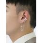 Cross Tassel Chain Wide Cuff Wrap Clip On Small Hoop Dangle Drop Earrings for Men Women Girls Cartilage Personalized Fashion Punk Climber Crawler Hip Hop Rock Kpop Pierciing Gifts Birthday Bff Son