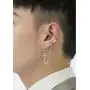Cross Tassel Chain Wide Cuff Wrap Clip On Small Hoop Dangle Drop Earrings for Men Women Girls Cartilage Personalized Fashion Punk Climber Crawler Hip Hop Rock Kpop Pierciing Gifts Birthday Bff Son