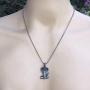 Snake Jewelry King Cobra Egyptian Uraeus Elapidae Naja haje Wadjet Serpent Viper Hidden-Wisdom Protection Amulet Pewter Mens Womens Pendant Necklace Charm for men women unisex w Silver Ball Chain