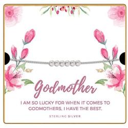 KEDRIAN Godmother Necklace, 925 Sterling Silver, Godmother Gifts from Godchild, Fairy Godmother Gifts, Pendant Gifts for Godmother, Godmother Necklace for Women
