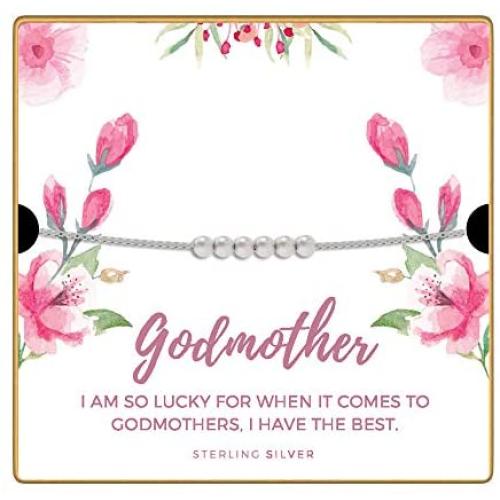 KEDRIAN Godmother Necklace, 925 Sterling Silver, Godmother Gifts from Godchild, Fairy Godmother Gifts, Pendant Gifts for Godmother, Godmother Necklace for Women