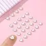 S925 Sterling Silver Heart Initial Necklace - White Gold 14K Gold Plated Silver Heart Initial Necklace for Women Girls Kids, Dainty Letter Tiny Alphabet Initial Necklace for Women Teens Girls Child