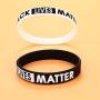 RnBLM JEWELRY 40 PCS Black Lives Matter Bracelet Silicone Wristband Bracelets Rubber Bangle Bracelet BLM Bracelet for Men Women
