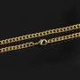 Weahre Dollar Sign Hip Hop Rapper Mens Necklace Rhinestone Pendant Gold Chain Jewelry for Rap Gangsta