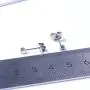 TGNEL Titanium 2mm Square Cubic Zirconia CZ Tiny Stud Earrings for Girl TGNEL Titanium 2mm Square Cubic Zirconia CZ Tiny Stud Earrings for Girl