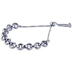 Charmsy Sterling Silver Jewelry Sliding Bolo Bracelet for Teen Women