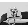 JH John Hardy ST.Silver Legends MACAN Tiger Swiss Blue Topaz Bracelet 122B Size M