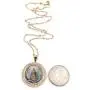 Virgin Caridad del Cobre Pendant Necklace 18K Gold Plated Chain ''18 Inches'' Length Religious Jewelry Virgin Caridad del Cobre Pendant Necklace 18K Gold Plated Chain ''18 Inches'' Length Religious Jewelry