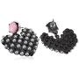 Betsey Johnson Faux Pearl Heart Drop Earrings