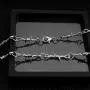 Gothic Alloy Wire Necklace Jewelry for Men Women Barbed Wire Silver Thick Punk Necklace Gothic Alloy Wire Necklace Jewelry for Men Women Barbed Wire Silver Thick Punk Necklace