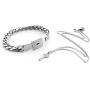 Lock and Key Necklace for Couples Stainless Steel Love Heart Matching Couples Necklaces for Boyfriend and Girlfriend Him Her Set Idea Valentines Day Present with Box