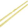 Nuragold 10k Yellow Gold 4.5mm Cuban Curb Link Chain Bracelet, Womens Mens Lobster Lock 7'' 7.5'' 8'' 8.5'' 9''