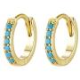 Kyerlyn Tiny Drop Ball Hoop Earrings 14K Gold Plated Star CZ Cone Dangle Earrings for Women Cross Pendant Huggie Sleeper Earrings