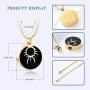 zeqingjw Eye of The Sun Cremation Jewelry Urn Necklace for Ashes Keepsake Urn Pendant for Loved One Memorial Ashes Jewelry for Ashes