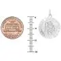 Ritastephens Italian Sterling Silver or Gold Tone Round Saint St Christopher Medal Charm Pendant Necklace (Varying Sizes) Ritastephens Italian Sterling Silver or Gold Tone Round Saint St Christopher Medal Charm Pendant Necklace (Varying Sizes)