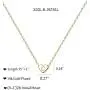 Tiny Gold Initial Necklaces - 14K Gold Filled Letter Heart Necklace, Gift for Women Girls Tiny Gold Initial Necklaces - 14K Gold Filled Letter Heart Necklace, Gift for Women Girls