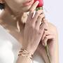 Lolalet Thin Open Cuff Bracelet, Christmas Gift for Girlfriend Wife Mom, 18K Rose Gold/Gold Plated Couples Oval Love Bracelets, Plain Polished Finish Open Cuff Bangle Jewelry Gift for Men Women