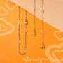 555Jewelry Womens Stainless Steel Mini Multi Heart Love Dainty Chain Necklace