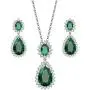 Lavencious Teardrop Dangle Necklace & Earring Sets for Women Trendy AAA Cubic Zirconia for Women Lavencious Teardrop Dangle Necklace & Earring Sets for Women Trendy AAA Cubic Zirconia for Women
