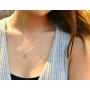 EFYTAL Necklace Gift for Girlfriend / Wife, Sterling Silver Cute I Love You Compass Heart Jewelry For Her, Id Be Lost Without You Valentines Day, Romantic Anniversary Birthday Gift Ideas