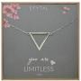EFYTAL Inspirational Gifts for Women, Sterling Silver Triangle Necklace, Graduation Jewelry Gift for New Grad