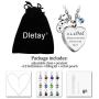 Dletay Cremation Urn Necklace with 12 Birthstones Heart Memorial Keepsakes Pendant Ashes Jewelry-Dad Always on My Mind, Forever in My Heart