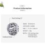 Lorrifal Month 925 Sterling Silver Original Birthstone Charms fit Pandora Bracelets Necklace Perfect Jewelry Birthday Loved Beads Gift for Women Girls Mom Daughter