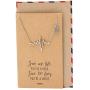 Quan Jewelry Heartbeat Pendant Cardiogram Necklace Gifts for Women, EKG Lifeline Pulse Charm Nurse Appreciation Gift with Greeting Card