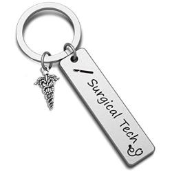 Surgical Keychain Surgical Tech Surgical Technologist Gift Jewelry for Surgical Nurse Doctor Medical(surgical tech KR)