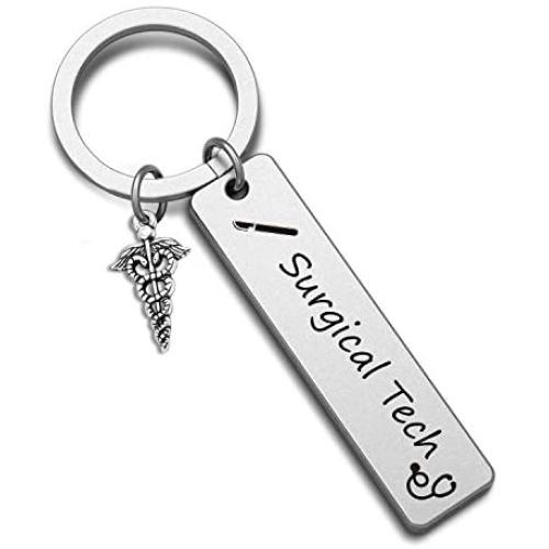 Surgical Keychain Surgical Tech Surgical Technologist Gift Jewelry for Surgical Nurse Doctor Medical(surgical tech KR)
