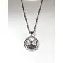 Men Women 925 Italy 14k White Gold Finish Iced Round Mexican Coin Centenario Mexicano Moneda 50 Pesos Ice Out Pendant Stainless Steel Real 2.5 mm Rope Chain Necklace, Mens Jewelry, Iced Pesos Coin Pendant, Chain Pendant Rope Necklace