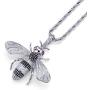 Iced Out Full Cubic Zircon Animal Bee Pendant Necklace Gold Silver Color Charm Hip Hop Jewelry Gifts for Men Women