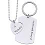 O.RIYA I Carry Your Heart with Me Stainless Steel Jewelry Necklace, Valentines Day Gifts for Him