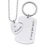O.RIYA I Carry Your Heart with Me Stainless Steel Jewelry Necklace, Valentines Day Gifts for Him