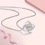 Jewlpire Love Knot Necklace for Women - 18K White Gold Plated Sterling Silver Cubic Zirconia Pendant Necklace - Best gift for your lover Jewlpire Love Knot Necklace for Women - 18K White Gold Plated Sterling Silver Cubic Zirconia Pendant Necklace - Best gift for your lover