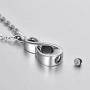 FCZDQ Ashes Necklace Infinite Love Urn Pendant Memorial Keepsake Cremation Jewelry