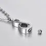 FCZDQ Ashes Necklace Infinite Love Urn Pendant Memorial Keepsake Cremation Jewelry FCZDQ Ashes Necklace Infinite Love Urn Pendant Memorial Keepsake Cremation Jewelry