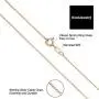 Kooljewelry Rose Gold Over Silver 1.2 mm Round Cable Chain Necklace (16, 18, 20, 22, 24 or 30 inch) Kooljewelry Rose Gold Over Silver 1.2 mm Round Cable Chain Necklace (16, 18, 20, 22, 24 or 30 inch)