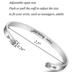 Fashionalife Bangle Bracelets for Women Engraved Cuff Well Behaved Women Seldom Make History